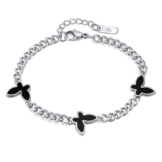 Cool Style Stainless Steel Acrylic Butterfly Accessory Bracelet My Store