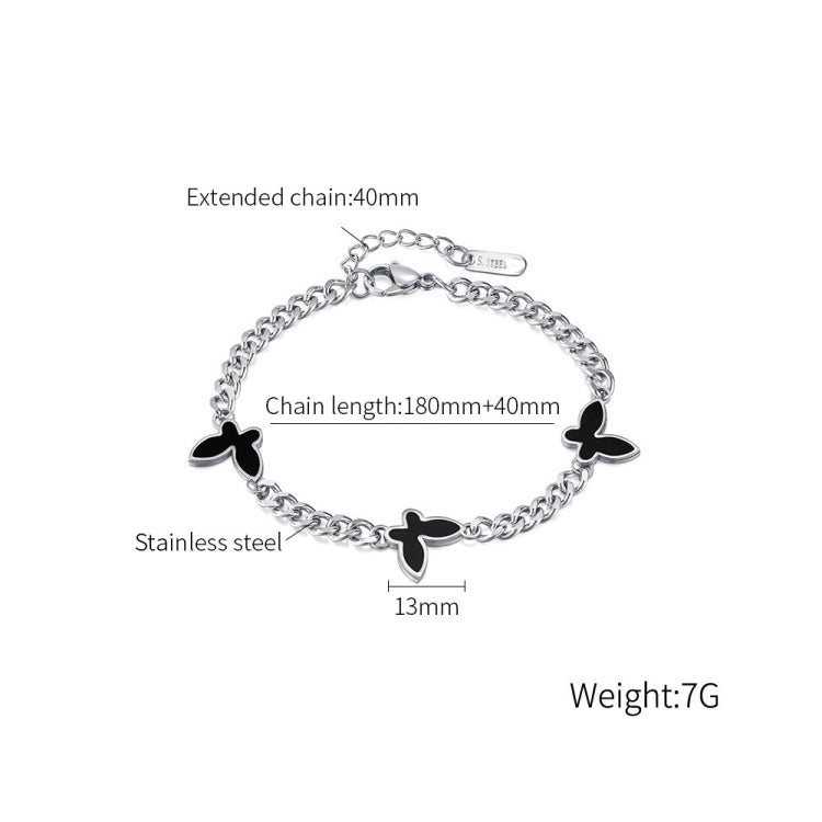 Cool Style Stainless Steel Acrylic Butterfly Accessory Bracelet My Store