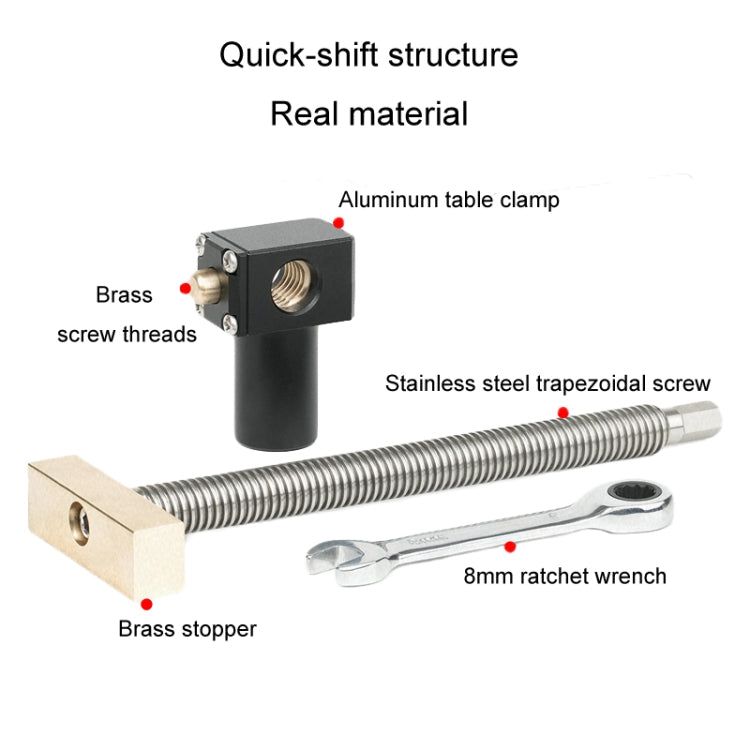 Woodworking Adjustable Desktop Clip Vise Dowel Fast Fixed Clip Clamp Tool