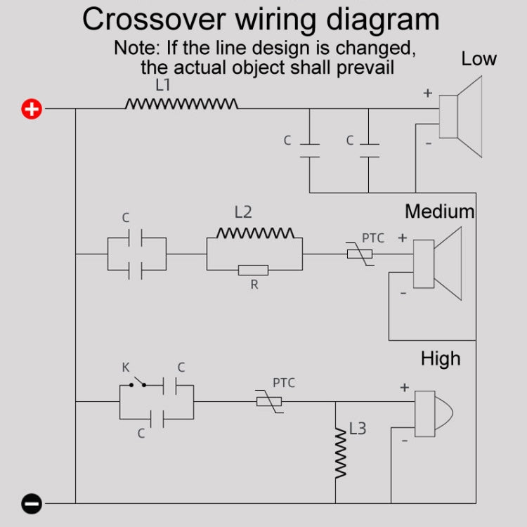 CW-3003 High Medium And Low 3-Way Audio Crossover Home Cinema Speaker Divider Reluova