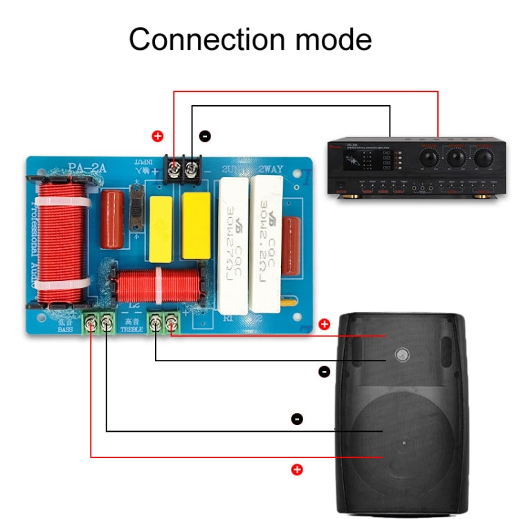 High And Low 2-Way Audio Crossover Stage Speaker Conversion Divider Reluova