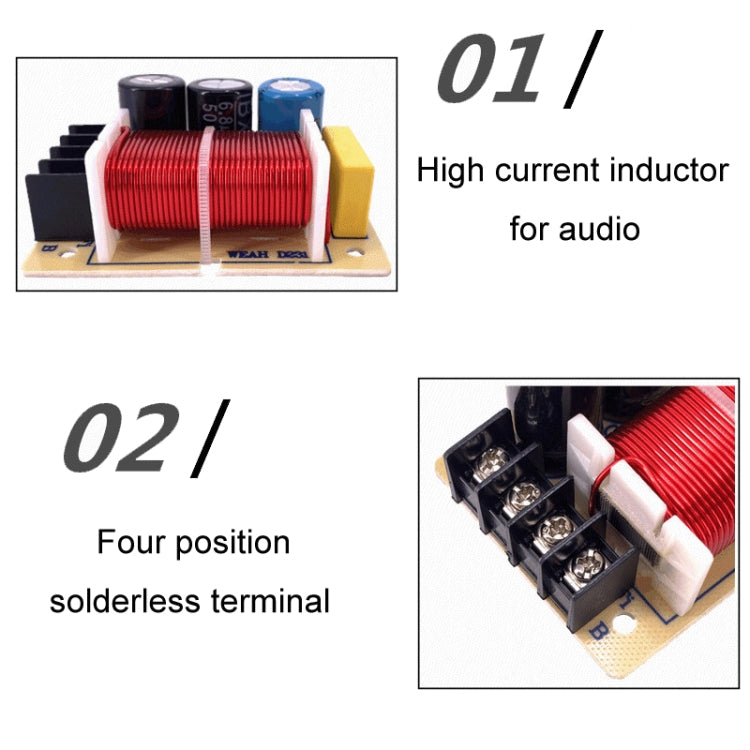 High And Low 2-Way Audio Crossover Bookshelf Speaker Conversion Divider