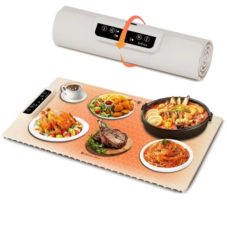 240W Electric Warming Tray Food Warmer with Adjustable Temperature, Timed Close-Reluova