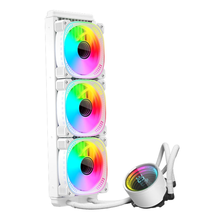 COOLMOON CM-YM-360T Computer ARGB Temperature Display Lens Multi-Platform Integrated CPU Cooler