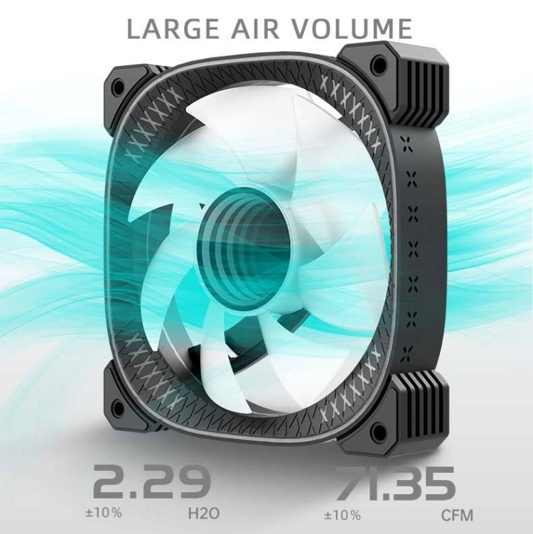 COOLMOON CM-YM-360T Computer ARGB Temperature Display Lens Multi-Platform Integrated CPU Cooler