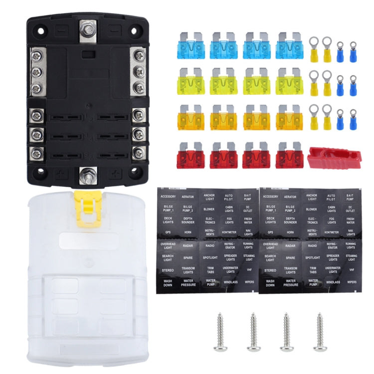 6-Way LED Indicator Fuse Box Socket For RV And Yacht