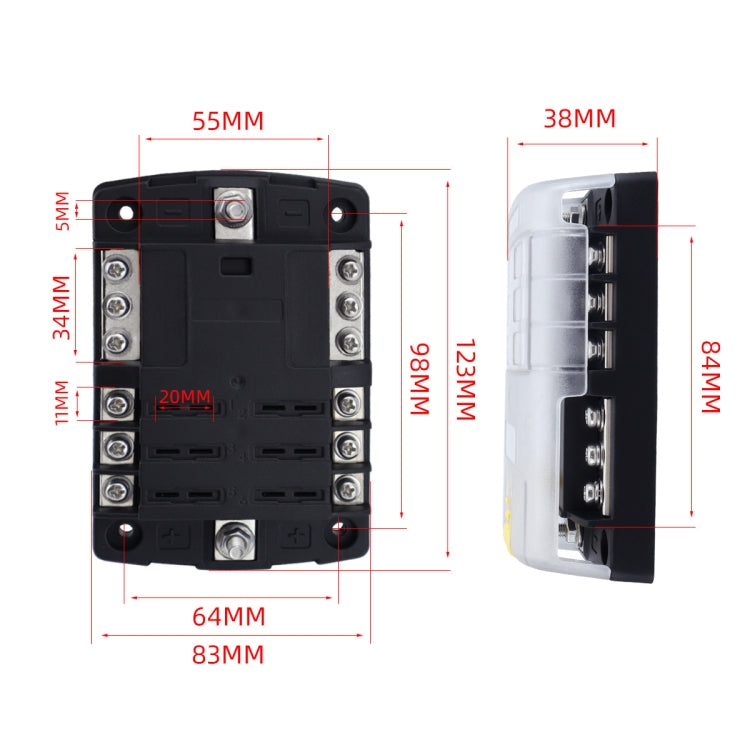 6-Way LED Indicator Fuse Box Socket For RV And Yacht ÎҵÄÉ̵ê