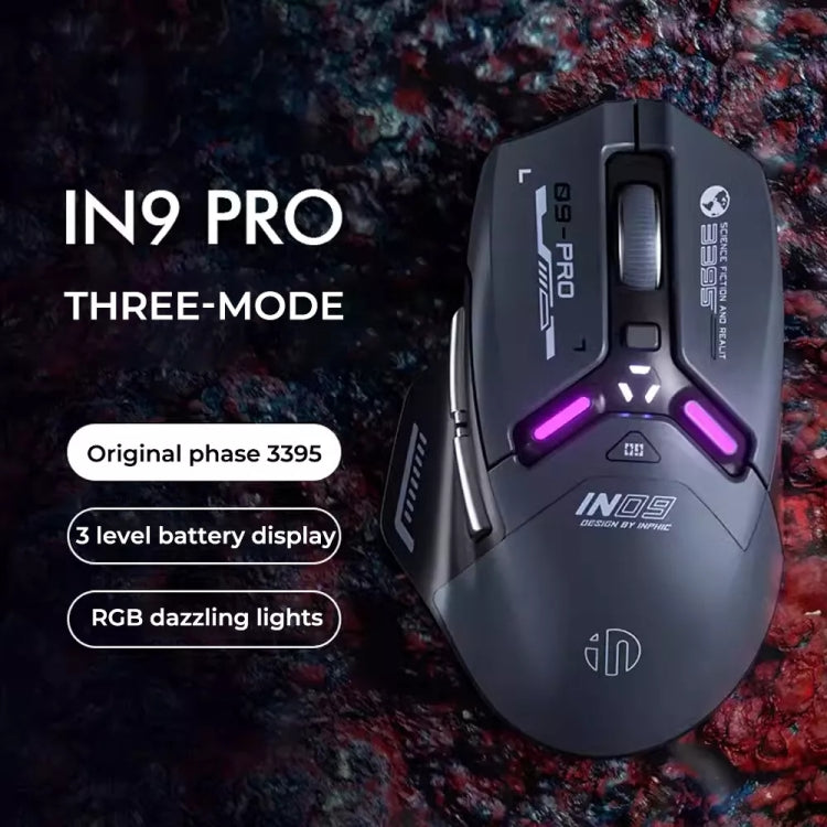 Inphic  IN9PRO-H  3 Modes Wired and Wireless Mouse PAW3395 Sensor My Store