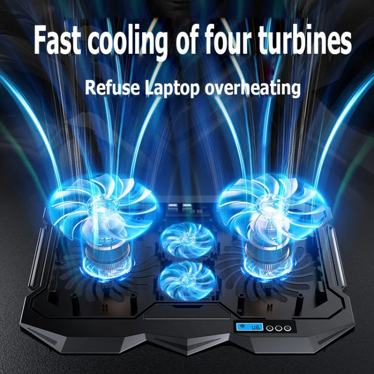 ICE COOREL K22 4-fans Adjustable Laptop Radiator Base with Atmosphere Light My Store