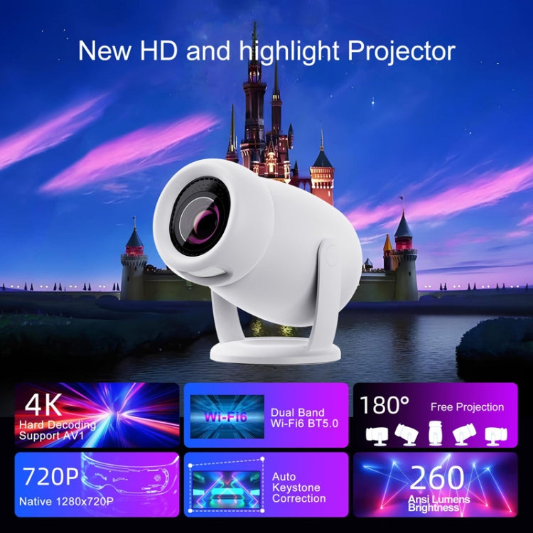 HY400 Android 12.0 System Intelligent Projector Portable Family Projector