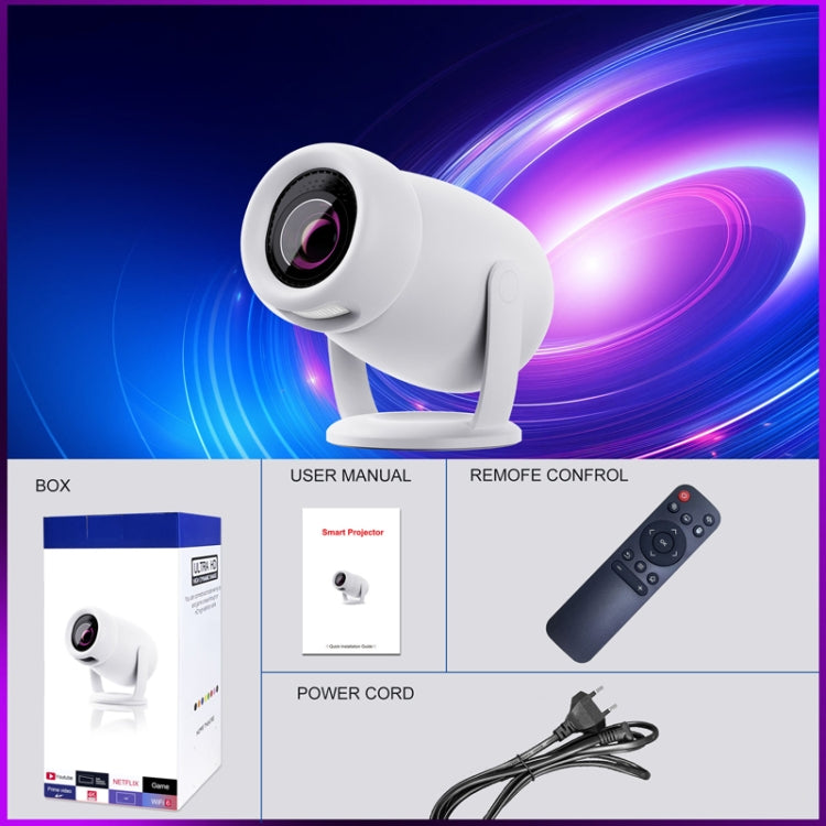 HY400 Android 12.0 System Intelligent Projector Portable Family Projector