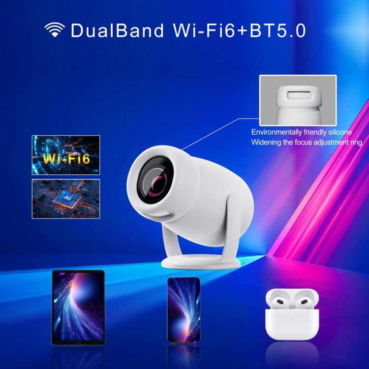 HY400 Android 12.0 System Intelligent Projector Portable Family Projector