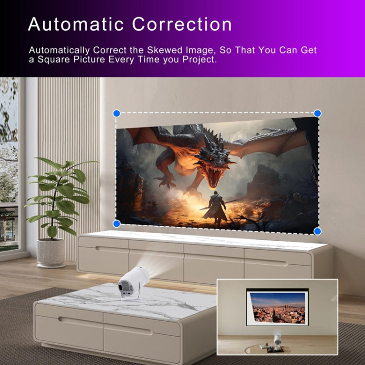 HY400 Android 12.0 System Intelligent Projector Portable Family Projector