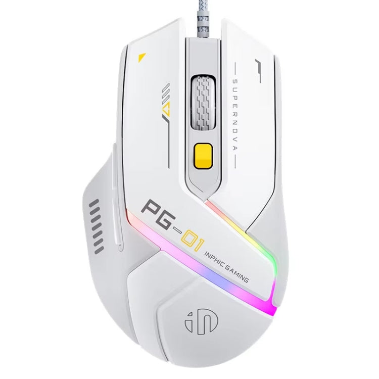 Inphic PG1 RGB Light Emitting Computer Gaming Wired Mouse