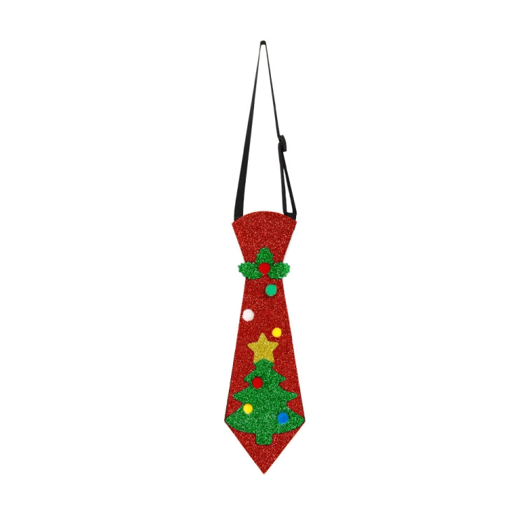 Christmas Children Cartoon Ties Holiday Party Performance Costume Props