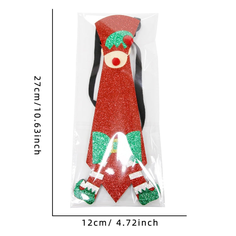 Christmas Children Cartoon Ties Holiday Party Performance Costume Props