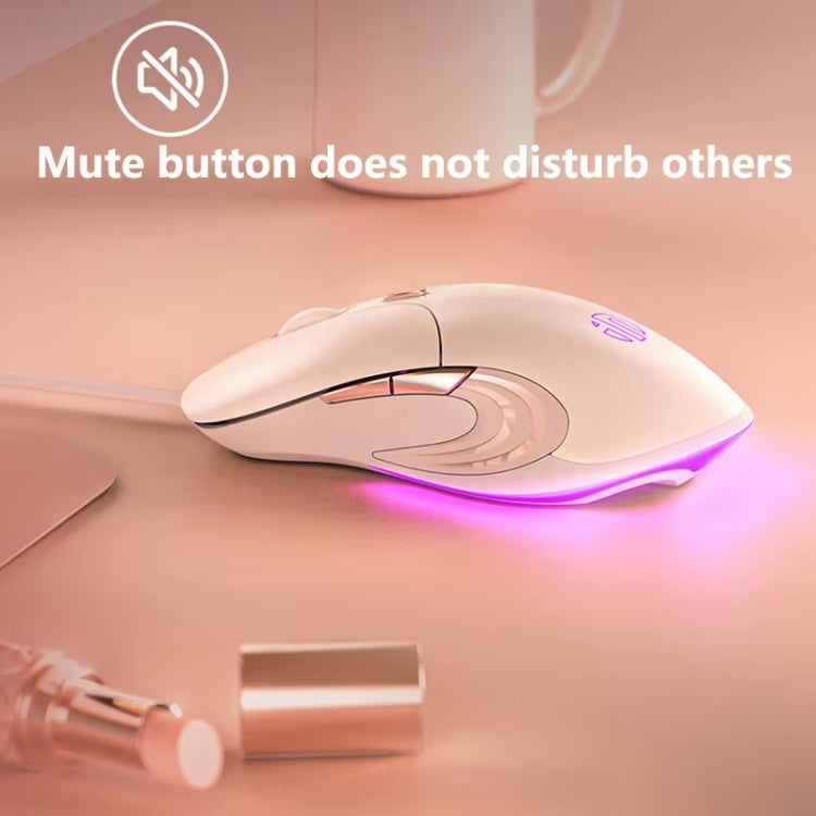 Inphic B8 Mute Light Emitting Wired Mice Home Office Gaming Computer Mouse My Store