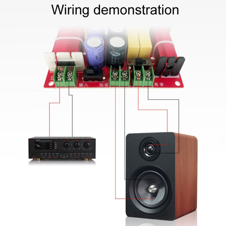 WEAH-206 High And Low 2-Way Audio Divider Bookshelf Speaker Crossover Reluova