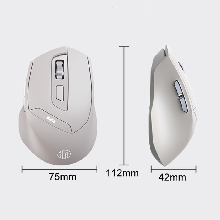 Inphic DR6 2.4G Wireless + Bluetooth 5.0/4.0 Tri-mode Charging Mute Office Gaming Computer Mouse