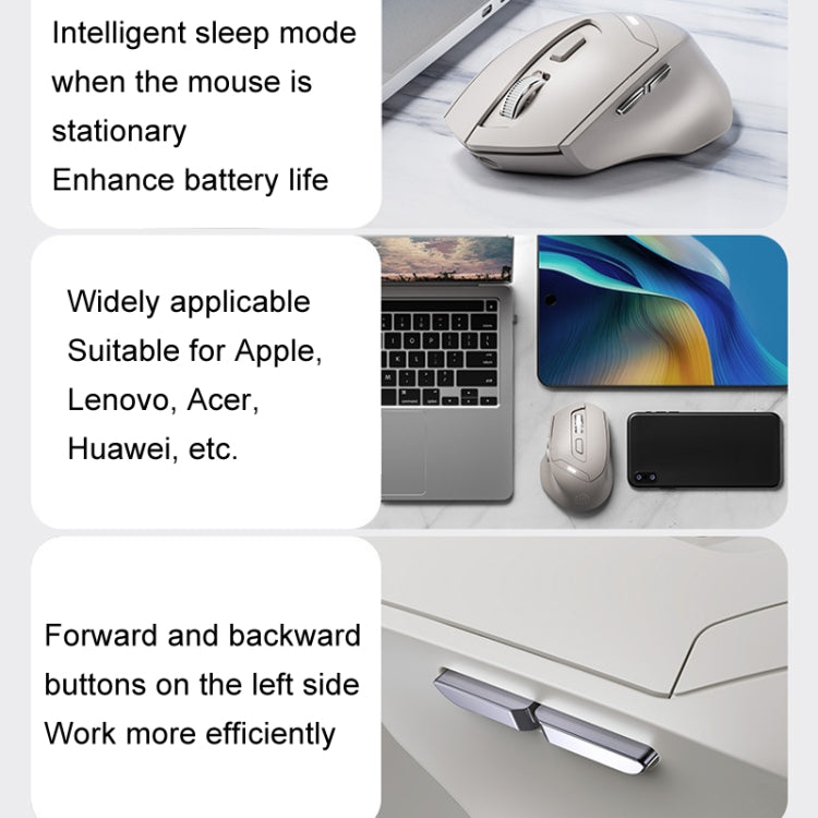 Inphic DR6 2.4G Wireless + Bluetooth 5.0/4.0 Tri-mode Charging Mute Office Gaming Computer Mouse My Store