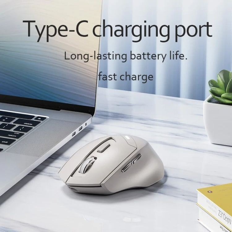 Inphic DR6 2.4G Wireless + Bluetooth 5.0/4.0 Tri-mode Charging Mute Office Gaming Computer Mouse