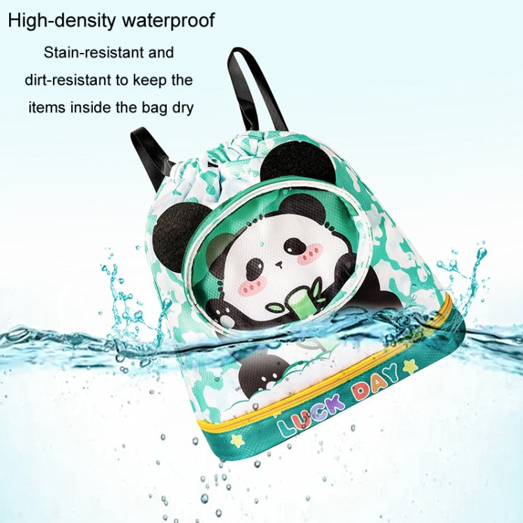 Childrens Cartoon Swimming Bag Wet and Dry Separate Waterproof Storage Bag Portable Beach Backpack Reluova