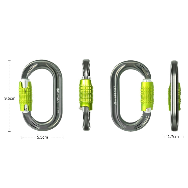 XINDA HH-9769 22/24kN High-strength Outdoor Rock Climbing Load-bearing Lock