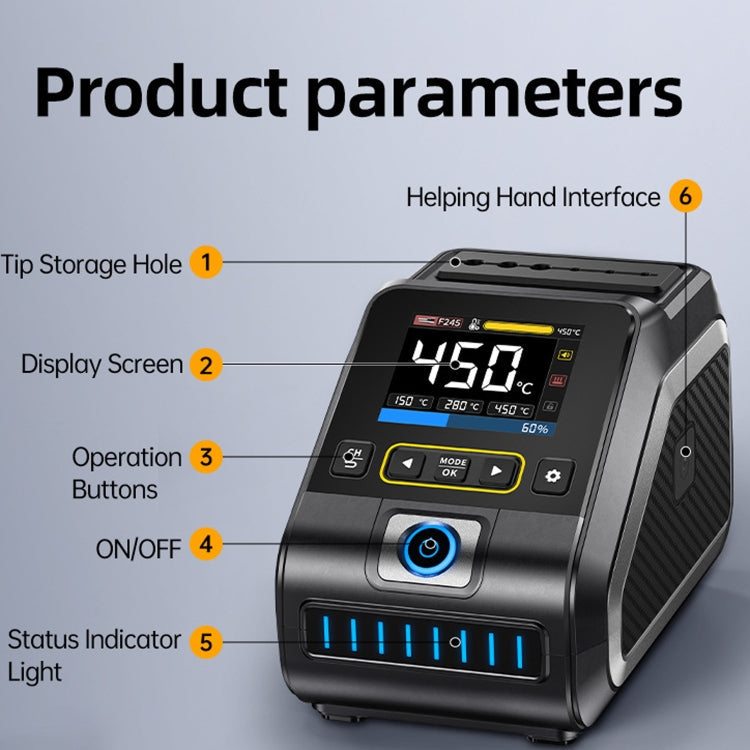 FNIRSI 200W Intelligent Constant Temperature Electric Soldering Iron Station