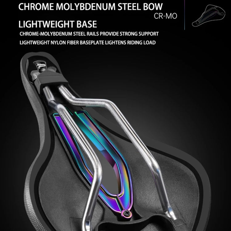 PROMEND SD-577 Bicycle Honeycomb Bionic Structure Saddle Hollow Steel Bow Breathable Comfort Saddle Reluova