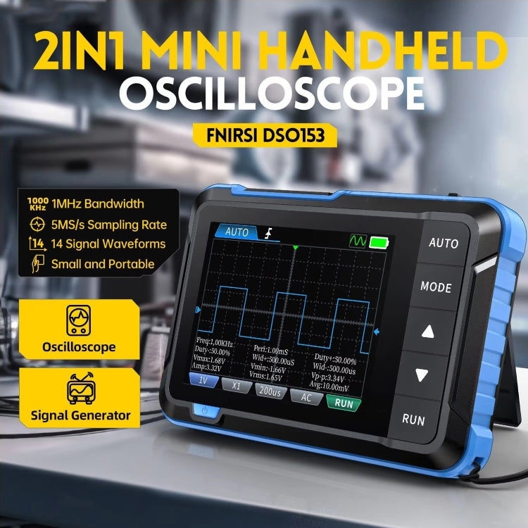 FNIRSI 2 In 1 Mini Portable Digital Oscilloscope Signal Generator Reluova