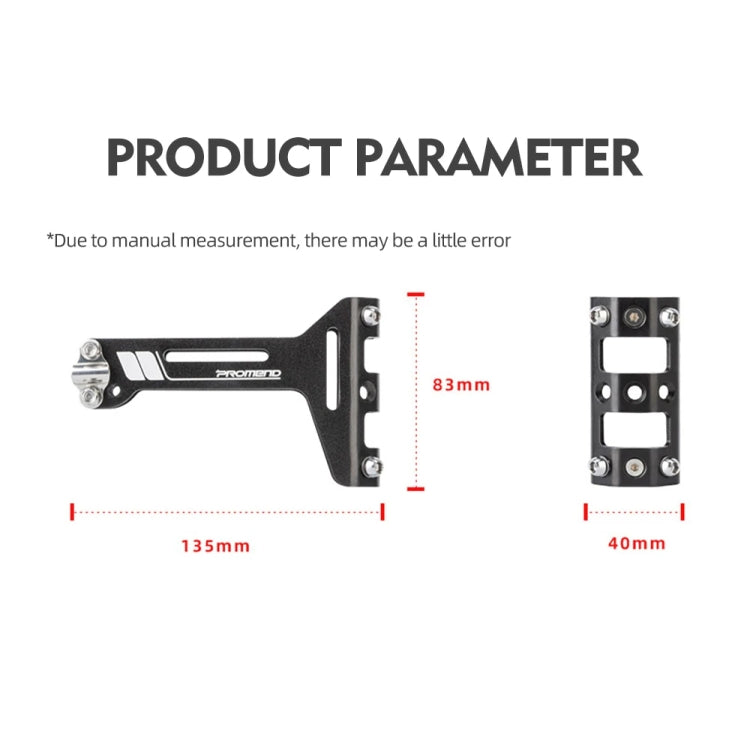 PROMEND FJJ-285 Water Bottle Cage Conversion Mount Aluminum Bicycle Cushion Dual Cup Holder Mounting Adapter Reluova