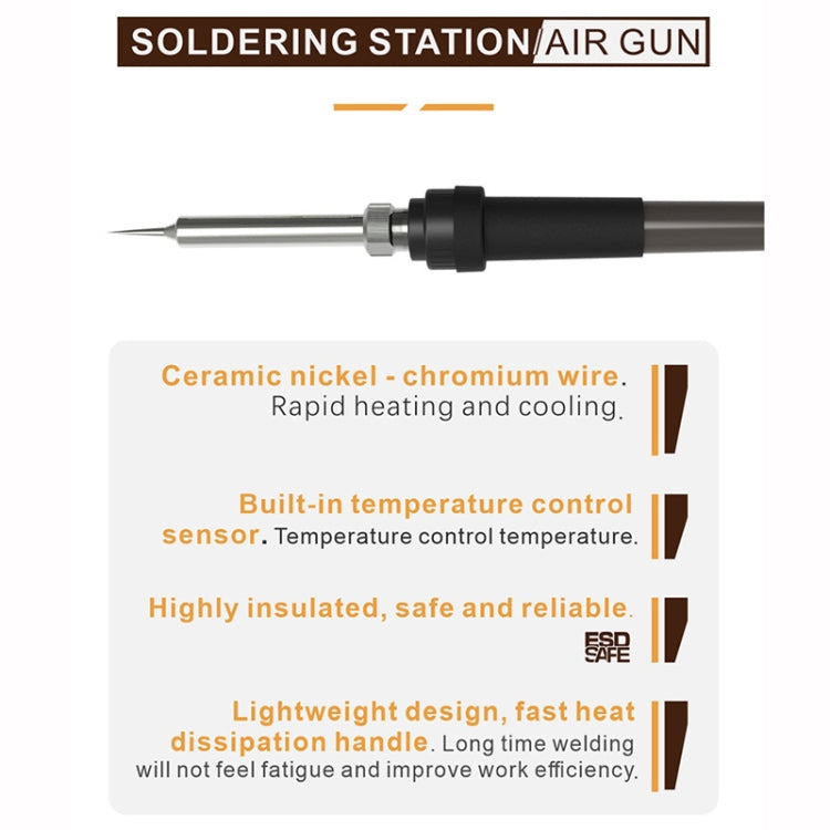 BAKU BA-898A+ 2-In-1 Soldering Station Hot Air Station Adjustable Temperature