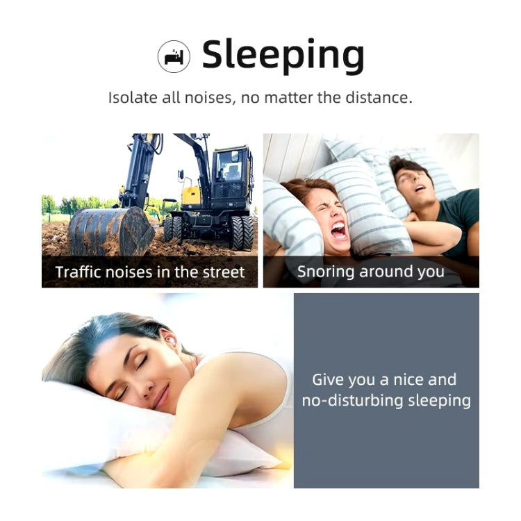 Bluedio NE Sleeping Silicone Earplugs Noise Reducing Soundproofing Earplugs With Storage Case