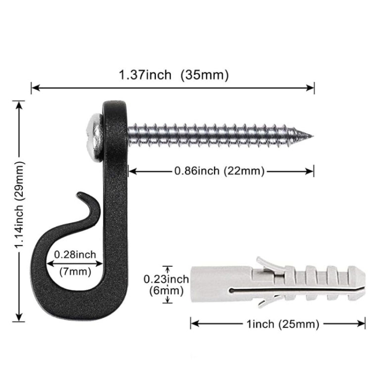 Holiday Lights Hanger Hooks With Phillips Screw For Wire And Led Light My Store