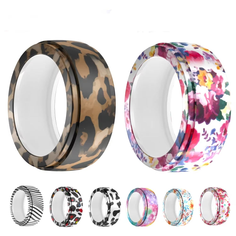 For Samsung Galaxy Ring / Oura Ring Silicone Elastic Printing Cover Scratch Resistant Case