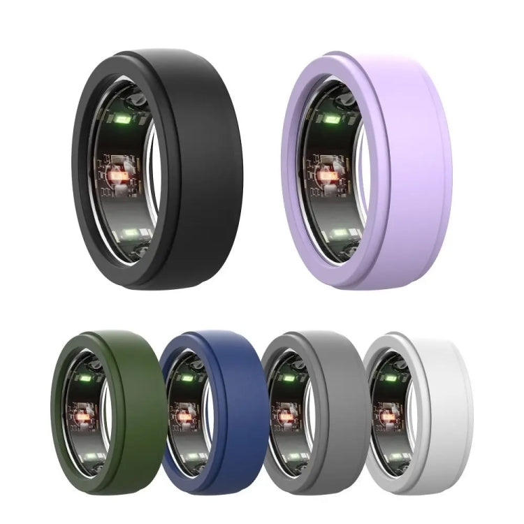 For Samsung Galaxy Ring / Oura Ring Silicone Solid Color Cover Scratch Resistant Case