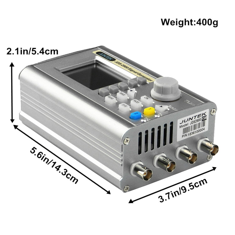 JUNTEK Programmable Dual-Channel DDS Function Arbitrary Waveform Signal Generator