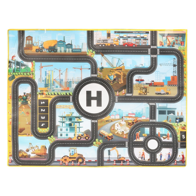 Engineering Parking Scene Play Mat Outdoor Picnic Beach Mat