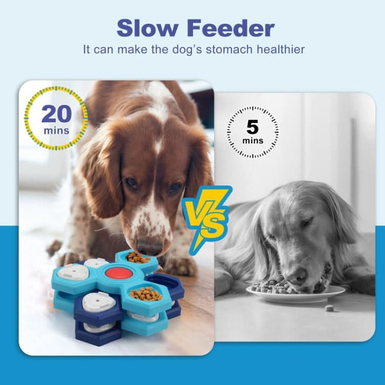 Rotating Puzzle Pet Toys Dog Foraging Training Slow Food Tray - Reluova