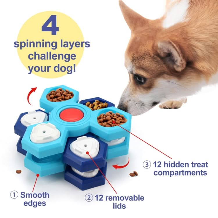 Rotating Puzzle Pet Toys Dog Foraging Training Slow Food Tray - Reluova