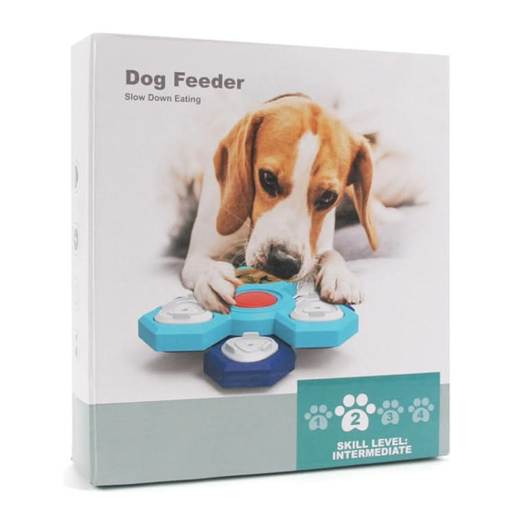 Rotating Puzzle Pet Toys Dog Foraging Training Slow Food Tray - Reluova