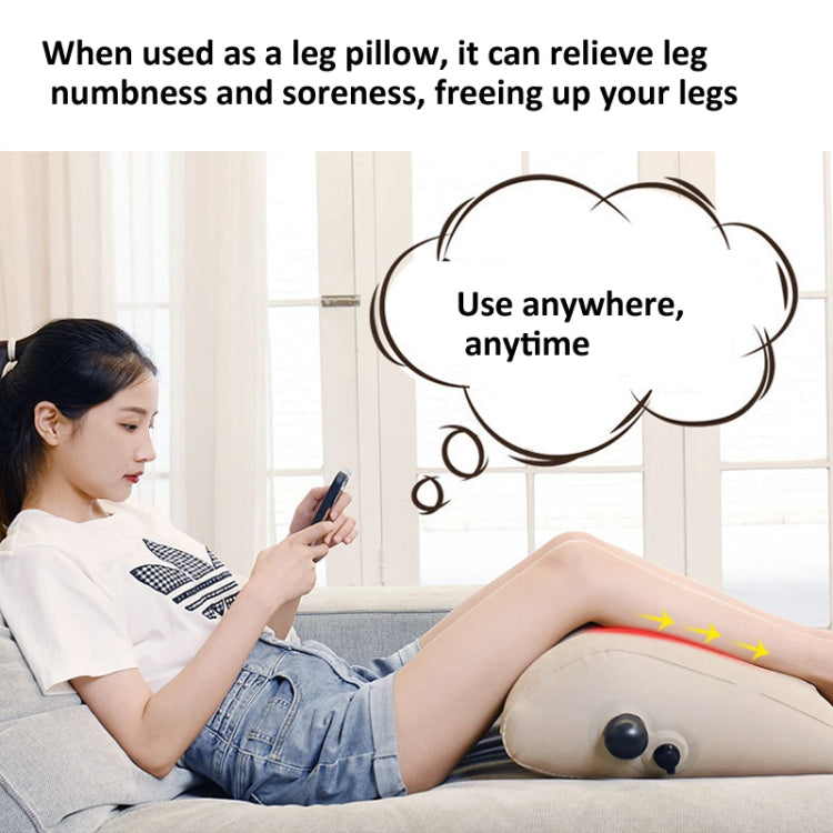 Press Inflatable Leg Rest Pillow Waist Cushion Portable Travel Back Cushion My Store