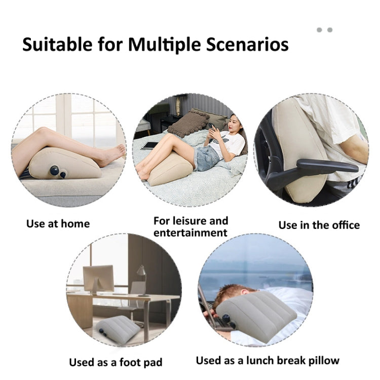 Press Inflatable Leg Rest Pillow Waist Cushion Portable Travel Back Cushion My Store