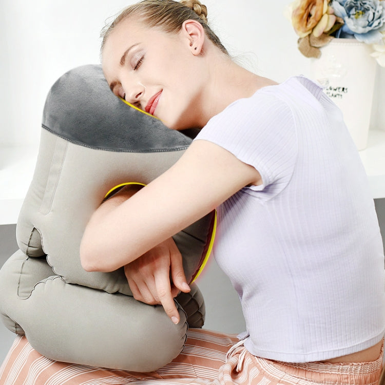 Portable Press Inflatable Pillow Lumbar Support Cusion Airplane Sleeping Pillow My Store