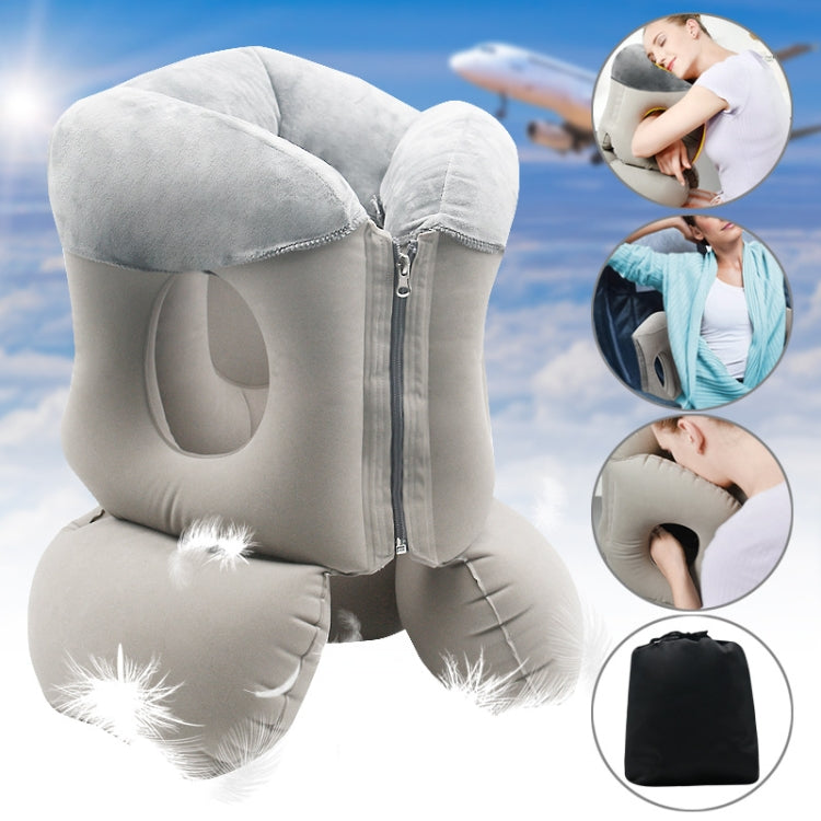 Portable Press Inflatable Pillow Lumbar Support Cusion Airplane Sleeping Pillow My Store