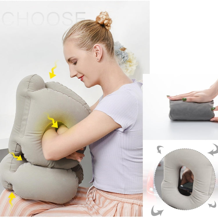 Portable Press Inflatable Pillow Lumbar Support Cusion Airplane Sleeping Pillow My Store