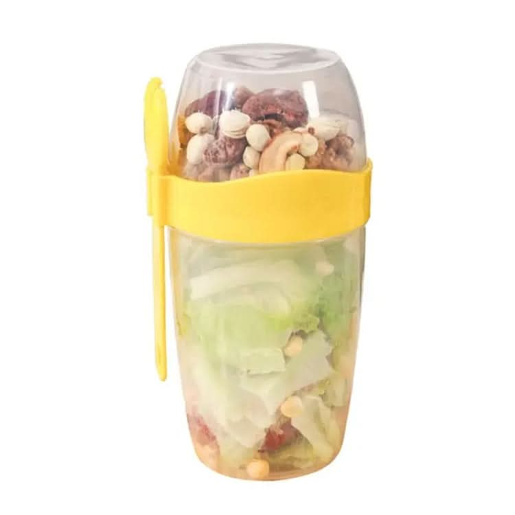 Portable Salad Cup With Lid And Fork Breakfast Cup Sealed Leak-Proof Food Cup Reluova