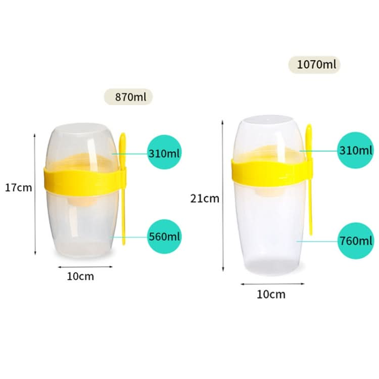 Portable Salad Cup With Lid And Fork Breakfast Cup Sealed Leak-Proof Food Cup Reluova