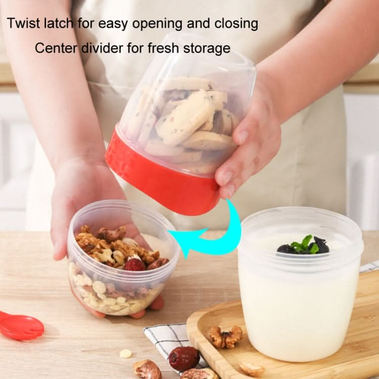 Portable Salad Cup With Lid And Fork Breakfast Cup Sealed Leak-Proof Food Cup Reluova