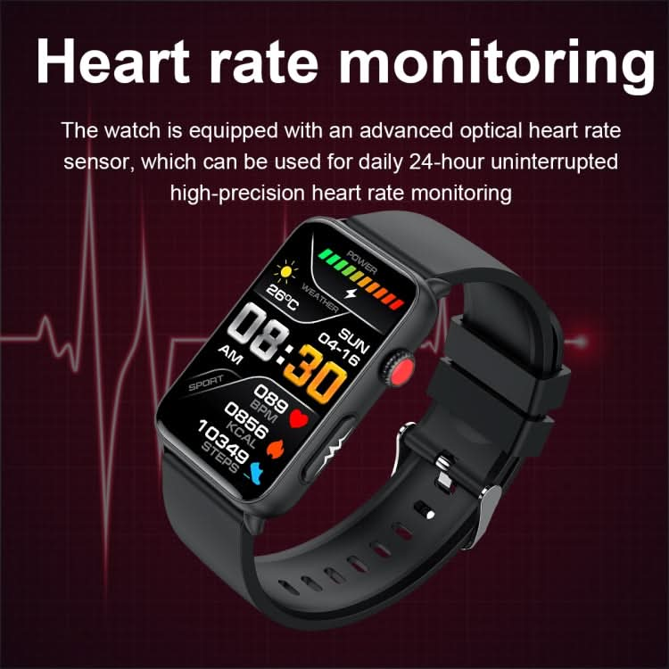 Smart Watch Ring ECG Temperature Heart Rate Blood Pressure Health Bluetooth Talking Watch